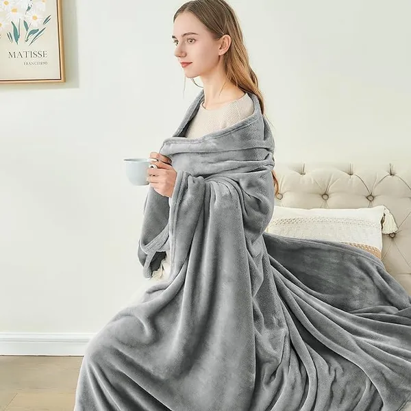 Grey_Premium_Plush_Summer_Double_Bed_Dohar/Ac_Blanket_|_200_Gsm_Reversible_Lightweight_Cozy_Soft_For_Bed,_Sofa
