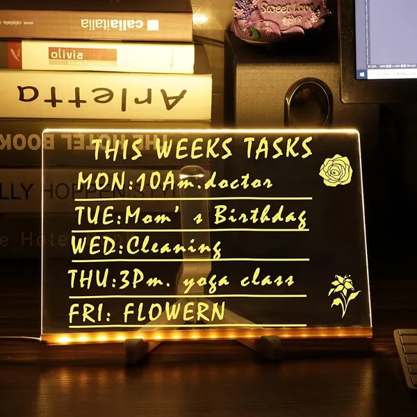 Multicolor_3D_Acrylic_Led_Message_Board,_Led_Message_Board_With_Pen,_Led_Writing_Board,_Acrylic_Dry_Erase_(20x30_cm_)