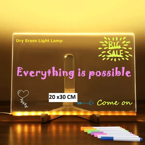 Multicolor_3D_Acrylic_Led_Message_Board,_Led_Message_Board_With_Pen,_Led_Writing_Board,_Acrylic_Dry_Erase_(20x30_cm_)