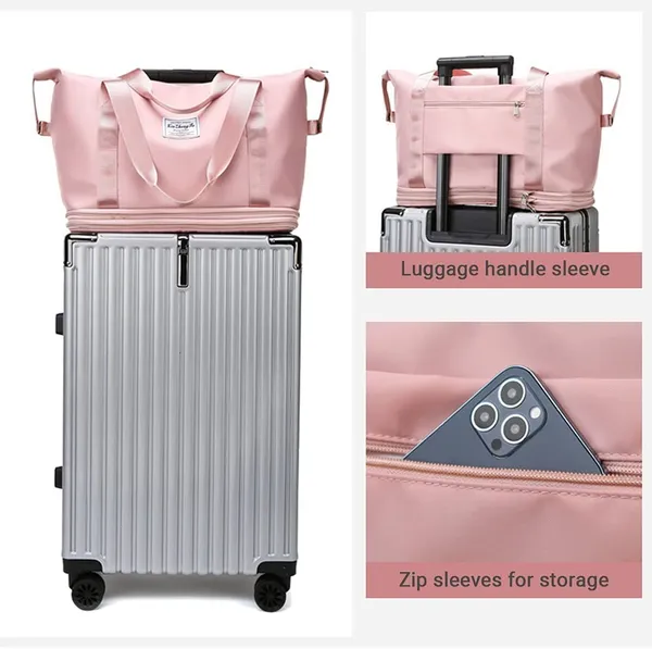 Multicolor_Nylon_41_Liter_Expandable_Travel_Bags_For_Women,_Duffle_Bags_For_Women_Luggage,_Foldable_Vanity_Traveling_Bag