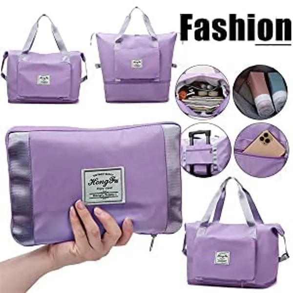 Multicolor_Nylon_41_Liter_Expandable_Travel_Bags_For_Women,_Duffle_Bags_For_Women_Luggage,_Foldable_Vanity_Traveling_Bag