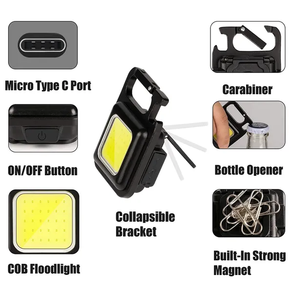 Multicolor_Keychain_Led_Light_2-Hours_Battery_Life_With_Bottle_Opener,_Magnetic_Base_And_Folding_Bracket_Mini_Cob_1000_Lumens