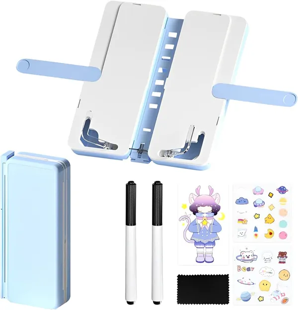 Multicolor_Plastic_Latest_Pencil_Box_For_Girls_Kids-Multi-Function_Pencil_Case_With_Book_Stand