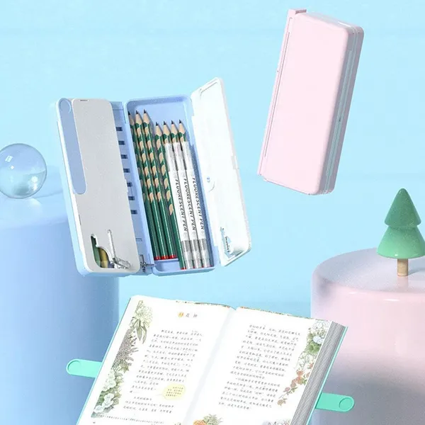 Multicolor_Plastic_Latest_Pencil_Box_For_Girls_Kids-Multi-Function_Pencil_Case_With_Book_Stand