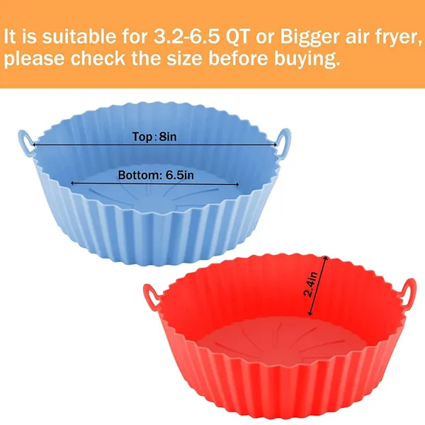 Multicolor_Air_Fryer_Liners_Round_Silicone_Basket_Baking_Tray_Pot_With_Ear_Handles_Nonstick_Reusable_Heat_Resistant