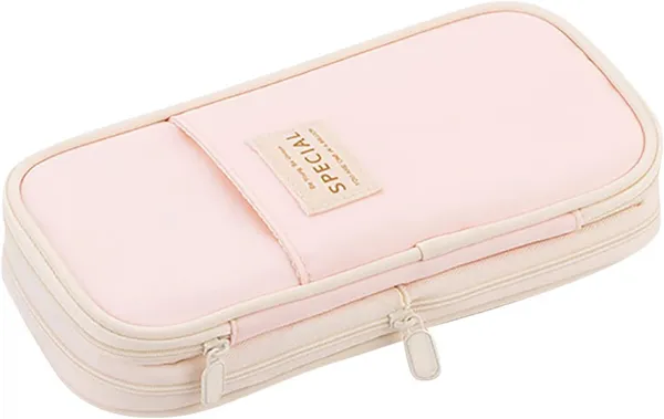 Polyester_Pencil_Case_For_Teen_Girls_|__Large_Pencil_Pouch_Stationery_Pen_Bag_,_Blue,_Zipper_Pouch_Style