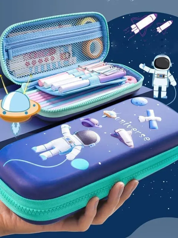 Multicolor_Canvas_3D_Cover_Space_Astronaut_Theme_Pencil_Case_Large_Capacity_Pencil_Pouch_Bag_Compass_School_Pouch_Organizer