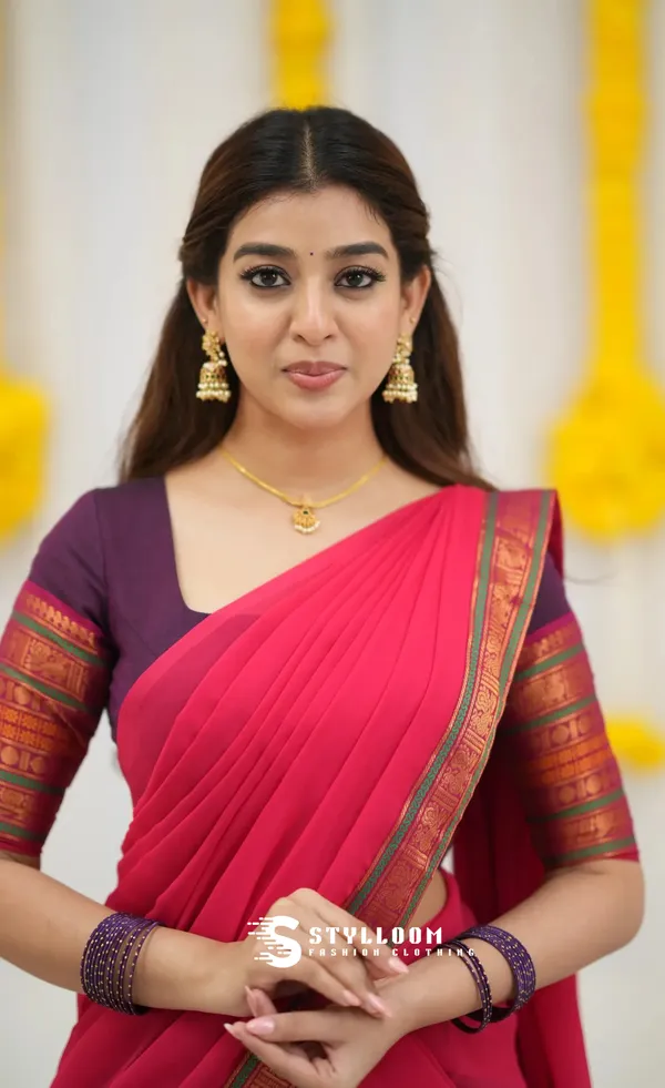 Kanjivaram_Silk_Half_Lehenga_Saree_With_Blouse_And_Dupatta
