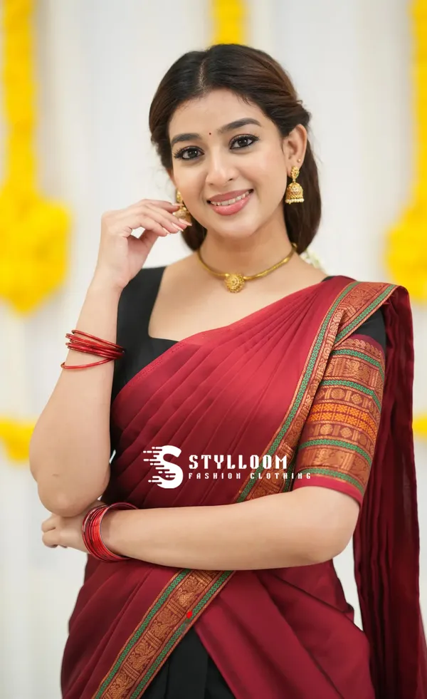 Kanjivaram_Silk_Half_Lehenga_Saree_With_Blouse_And_Dupatta