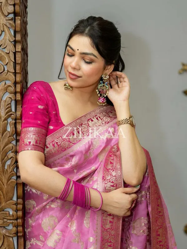 Pink_Banarasi_Soft_Designer_Silk_Saree_With_Unstitched_Blouse_Piece_For_Women