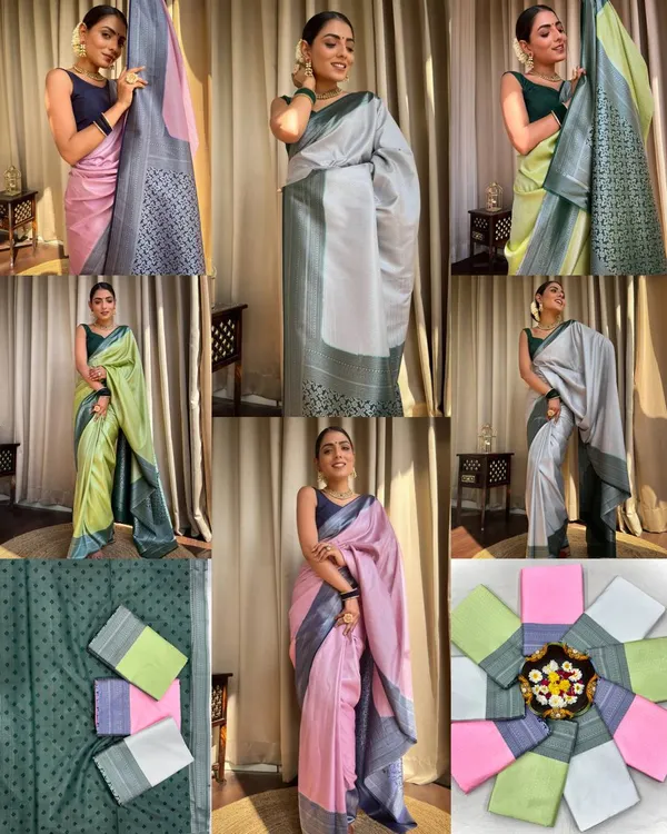 Baby_Pink_Banarasi_Soft_Designer_Silk_Saree_With_Unstitched_Blouse_Piece_For_Women