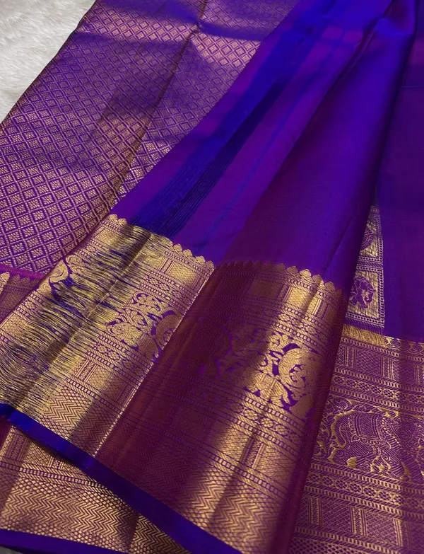 New_Trending_Royal_Blue_Banarasi_Soft_Lichi_Designer_Silk_Saree_With_Jacquard_Work_With_Unstitched_Blouse_Piece_For_Women
