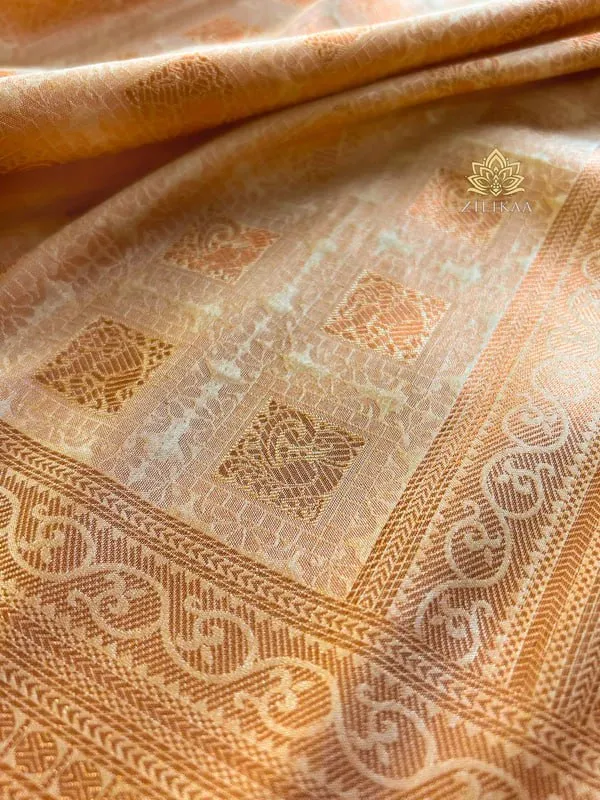 Cream_Banarasi_Soft_Lichi_Designer_Silk_Saree_With_blouse_Peace_For_Women