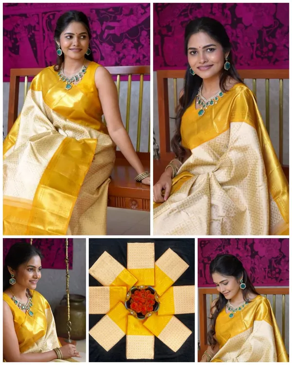 Yellow_Banarasi_Soft_Designer_Silk_Saree_With_Unstitched_Blouse_Piece_For_Women
