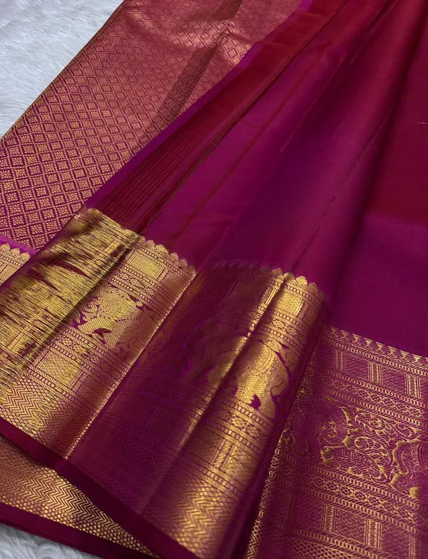New_Trending_Rani_Banarasi_Soft_Lichi_Designer_Silk_Saree_With_Jacquard_Work_With_Unstitched_Blouse_Piece_For_Women