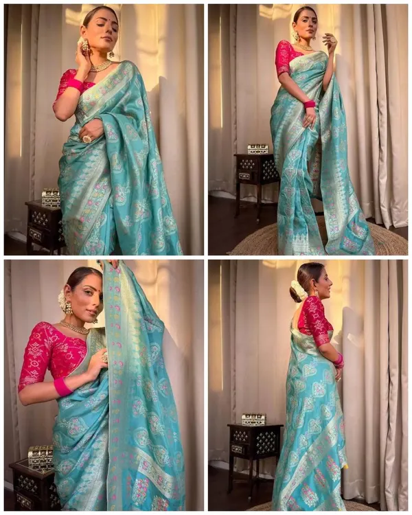 Mint_Rama_Banarasi_soft_Designer_Silk_Saree_With_Blouse_Peace_For_Women