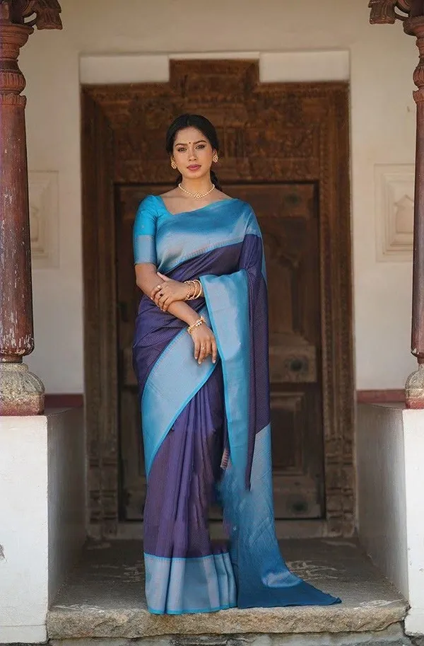 Nevy_Blue_Banarasi_soft_Designer_Silk_Saree_With_Unstitched_Blouse_Piece_For_Women