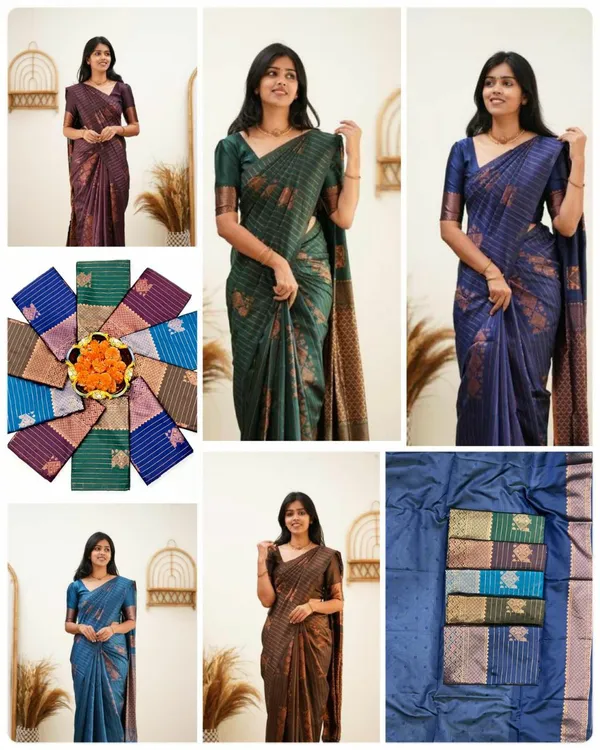 Nevy_Blue_Banarasi_soft_Designer_Silk_Saree_With_Unstitched_Blouse_Piece_For_Women