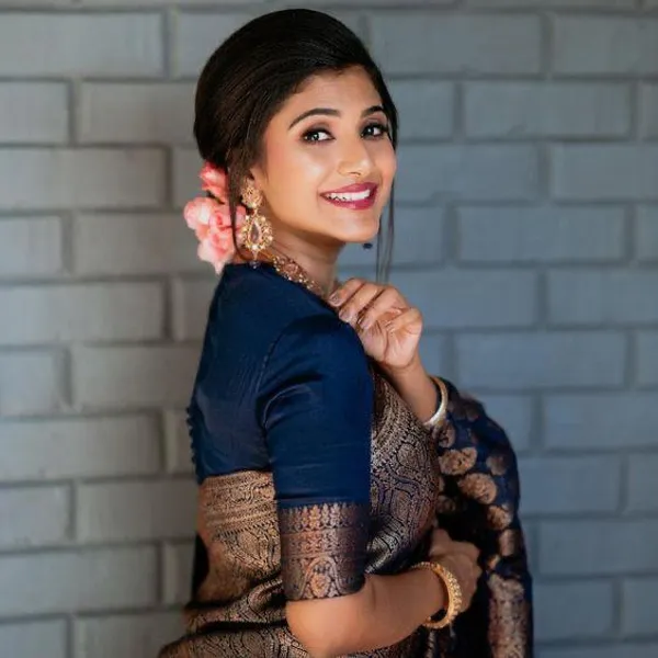 Violet_Soft_Lichi_Designer_Silk_Saree_With_Blouse_piece_For_Women