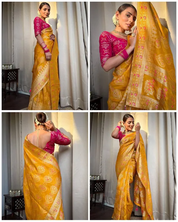 Yellow_Banarasi_soft_Designer_Silk_Saree_With_Blouse_Peace_For_Women