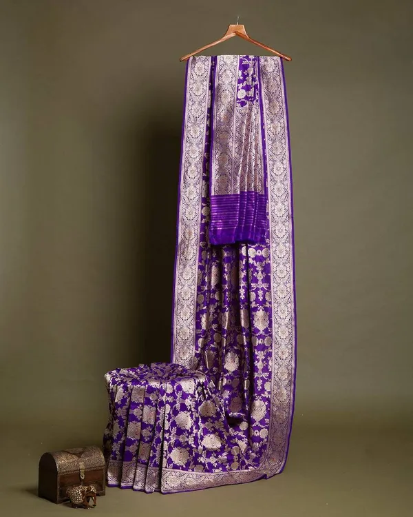 Superb_Purple_Banarasi__Soft_Lichi_Designer_Silk_Saree_With_Jacquard_Work_With_Unstitched_Blouse_Piece_For_Women
