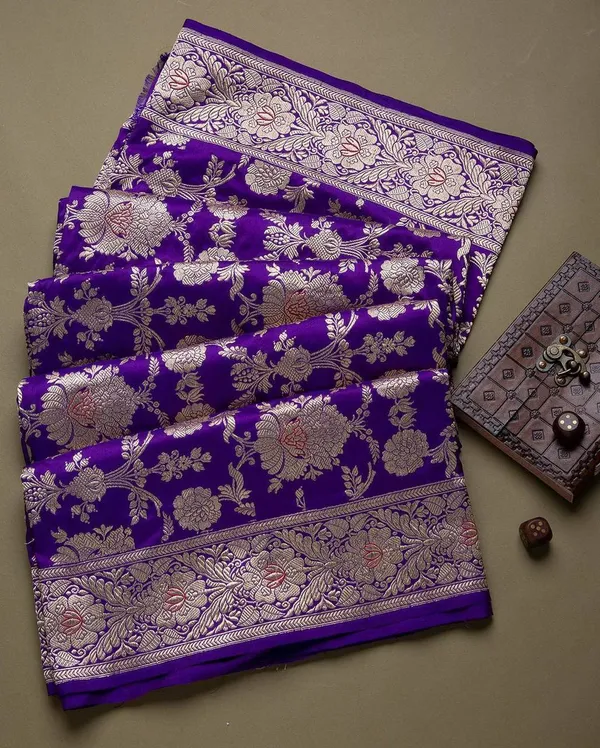 Superb_Purple_Banarasi__Soft_Lichi_Designer_Silk_Saree_With_Jacquard_Work_With_Unstitched_Blouse_Piece_For_Women