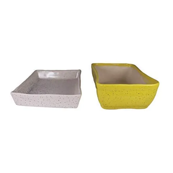 Rectangle_With_Tray_Plate_Ceramic_For_Indoor_Plants,Planters,Flower,Gamla_For_Indoor,Outdoor,Balcony,Home,Garden,Office_Decor,Bonsai,Succulent_Pot(Yellow,Plate:White)