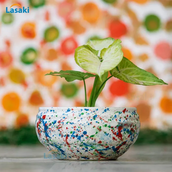 Bowl_Small_Multi_Ceramic_Pots_For_Indoor_Plants,_Planters,_Flower,_Pots,_Gamla,_Outdoor,_Balcony,_Home,_Garden,_Office_Decor,_Succulent_Pot(D_-_15_X_H_-_8_Cm)