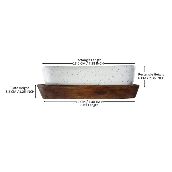 Rectangle_Ceramic_With_Tray_Plate_For_Indoor_Plants,Planters,Flower,Gamla_For_Indoor,Outdoor,Balcony,Home,Garden,Office_Decor,Bonsai_Succulent_Pot(White,Plate:Antique)