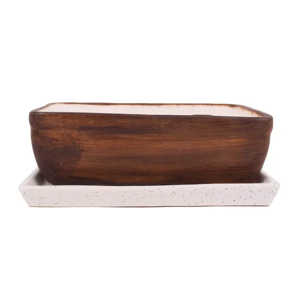 Rectangle_With_Tray_Plate_Ceramic_Pots_For_Indoor_Plants,Planters,Flower_,Gamla,Outdoor,Balcony,Home,Garden,Office_Decor,Bonsai_Pot_Succulent_Pot(Antique,Plate:White)