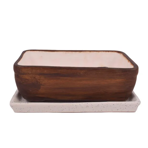 Rectangle_With_Tray_Plate_Ceramic_Pots_For_Indoor_Plants,Planters,Flower_,Gamla,Outdoor,Balcony,Home,Garden,Office_Decor,Bonsai_Pot_Succulent_Pot(Antique,Plate:White)