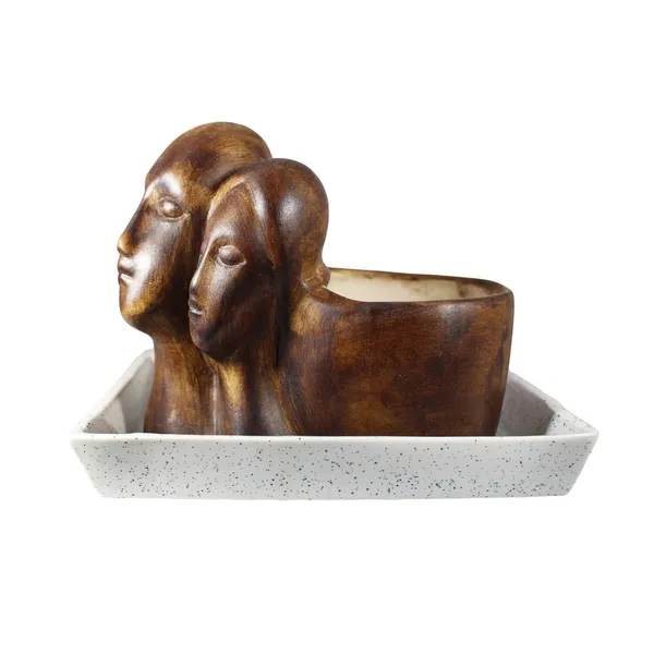 Ceramic_Couple_With_Tray_Pots_For_Plants_In_Indoor,_Outdoor,_Balcony,_Garden,_Office_Decor_(Antique_And_White,_15X9X13_Cm)