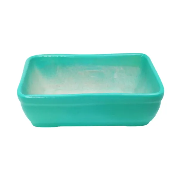 Rectangle_Hand_Panted_Ceramic_Pots_For_Indoor_Plants,Planters,Flower_Pots,Gamla_For_Indoor,Outdoor,Succulent_Pot.(Color:_Green)