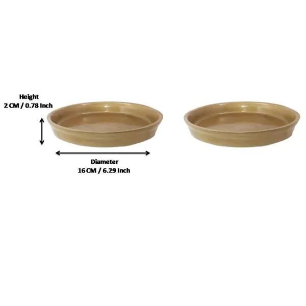 Set_Of_2_Ceramic_Plate_Tray_For_Ceramic_Pots_For_Indoor_Plants,Planters,Flower_Pots,Gamla_(D:16_Cm,_H:2_Cm)_(Color:Golden)