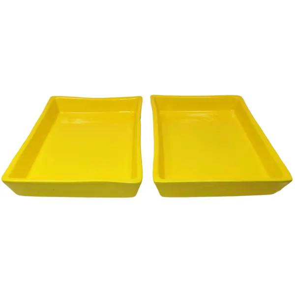 Plate_Tray_(Set_Of_Two)_Ceramic_Pots_For_Indoor_Plants,Planters,Flower_Pots,Gamla_For_Indoor,Outdoor,Succulent_Pot.(L:_19.5_Cm,_W:_13.5_Cm,_H:_3_Cm)()_Hp