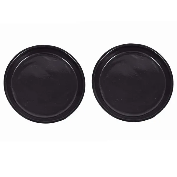 Circular_Plate_Tray_(Set_Of_Two)_For_Ceramic_Pots_For_Indoor_Plants,Planters,Flower_Plate_(Black)