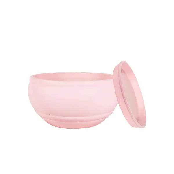 Bowl_Small_Pink_With_Plate_Pink_R4_Ceramic_Pots_For_Indoor_Plants,Planters,Flower,Gamla,Outdoor,Balcony,Home,Garden,Decor,Succulent(Bowl-H-8Cmxd-15Cm,Plate-H-2Xd-13Cm)