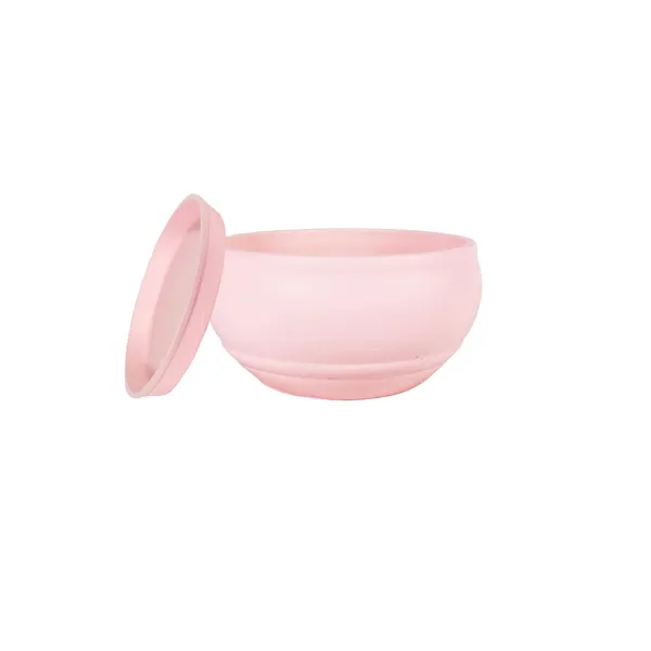 Bowl_Small_Pink_With_Plate_Pink_R4_Ceramic_Pots_For_Indoor_Plants,Planters,Flower,Gamla,Outdoor,Balcony,Home,Garden,Decor,Succulent(Bowl-H-8Cmxd-15Cm,Plate-H-2Xd-13Cm)