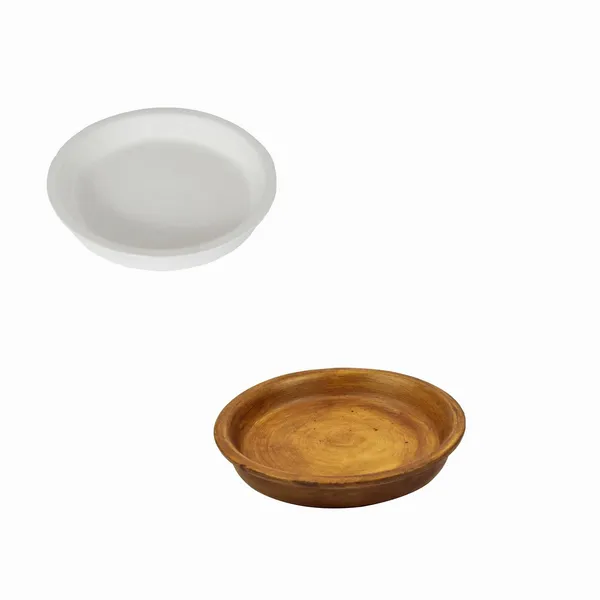 Round_Ceramic_Trays_(Plates_Saucers)_For_Pots,_Planters,_Flower,_Succulent(4_Inch,Set_Of_2)_White+Antique_R4