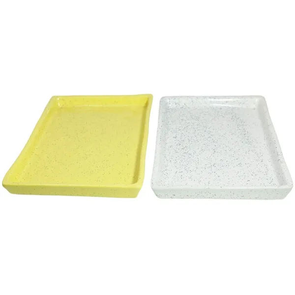 Plate_Tray_(Set_Of_Two)_For_Ceramic_Pots_For_Indoor_Plants,Planters,Flower_Pots,Gamla_(L:_19_Cm,_W:_13.5_Cm,_H:_1.5_Cm)_()