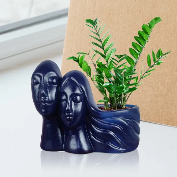 Couple_Blue_Ceramic_Pots_For_Indoor_Plants,_Planters,_Flower,_Pots,_Gamla,_Outdoor,_Balcony,_Home,_Garden,_Office_Decor,_Succulent_Pot(L_-_16_X_W_-_10_X_H_-_14.5_Cm)