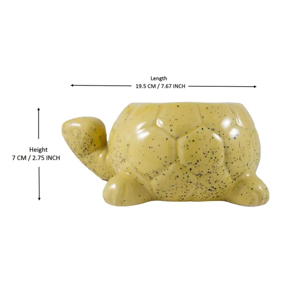 Tortoise_Ceramic_Pots_For_Indoor_Plants,Planters,Flower_Pots,Gamla_For_Indoor,Outdoor,Succulent_Pot(Color:_Big_Yellow)