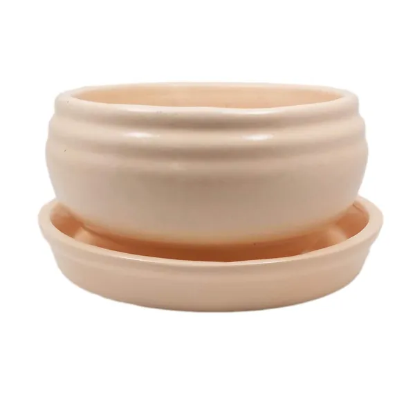 Bowl_Small_With_Tray_Plate_Ceramic_Pots_For_Indoor_Plants,Planters,Flower_Pots,Gamla_For_Indoor,Outdoor,Succulent_Pot.(Skin:_Color)_Cir001