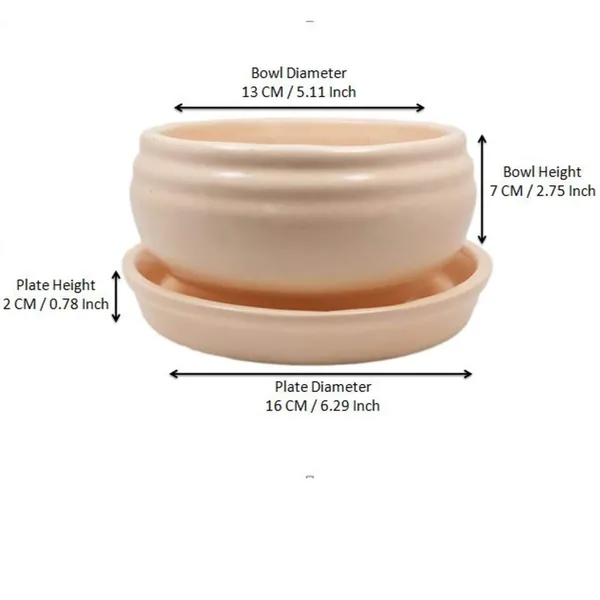 Bowl_Small_With_Tray_Plate_Ceramic_Pots_For_Indoor_Plants,Planters,Flower_Pots,Gamla_For_Indoor,Outdoor,Succulent_Pot.(Skin:_Color)_Cir001