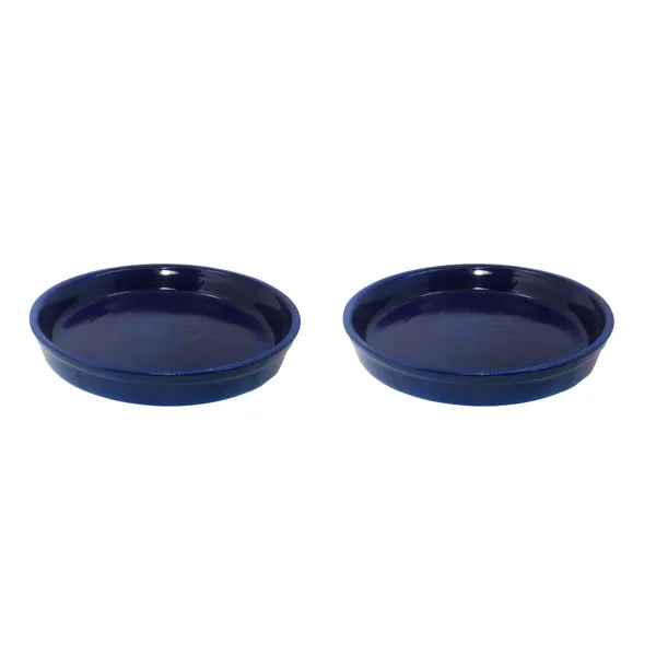 Round_Ceramic_Trays_(Plates_Saucers)_For_Pots,_Planters,_Flower,_Succulent(Set_Of_2,Blue,6_Inch)_R6
