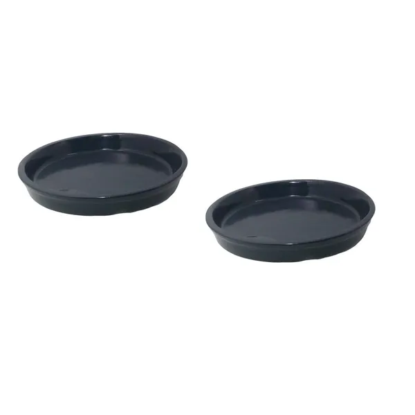 Plate_Tray_(Set_Of_Two)_For_Ceramic_Pots_For_Indoor_Plants,Planters,Flower_Pots,Gamla_(D:_16_Cm,_H:_2_Cm)_(Color:Grey)