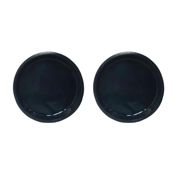 Plate_Tray_(Set_Of_Two)_For_Ceramic_Pots_For_Indoor_Plants,Planters,Flower_Pots,Gamla_(D:_16_Cm,_H:_2_Cm)_(Color:Grey)