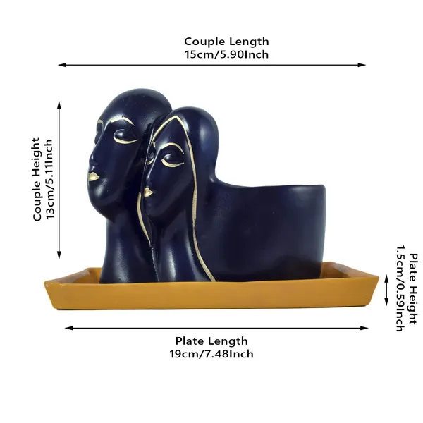 Couple_With_Tray_Plate_Ceramic_For_Indoor_Plants,Planters,Flower,Gamla_For_Indoor,Outdoor,Succulent_Pot.Anniversary_Valentines_Gift_For_Love(Hp_Blue,Plate:Hp_Yellow)Rec003