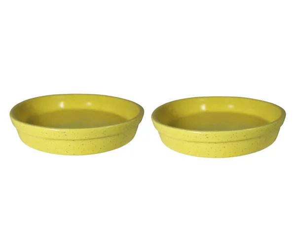 Circular_Plate_Tray_(Set_Of_Two)_For_Ceramic_Pots_For_Indoor_Plants,Planters,Flower_Plate_(Color:Yellow)