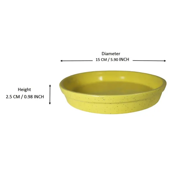 Circular_Plate_Tray_(Set_Of_Two)_For_Ceramic_Pots_For_Indoor_Plants,Planters,Flower_Plate_(Color:Yellow)